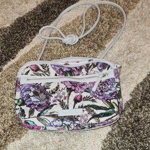 Vera Bradley Purple and Green Floral Crossbody Bag